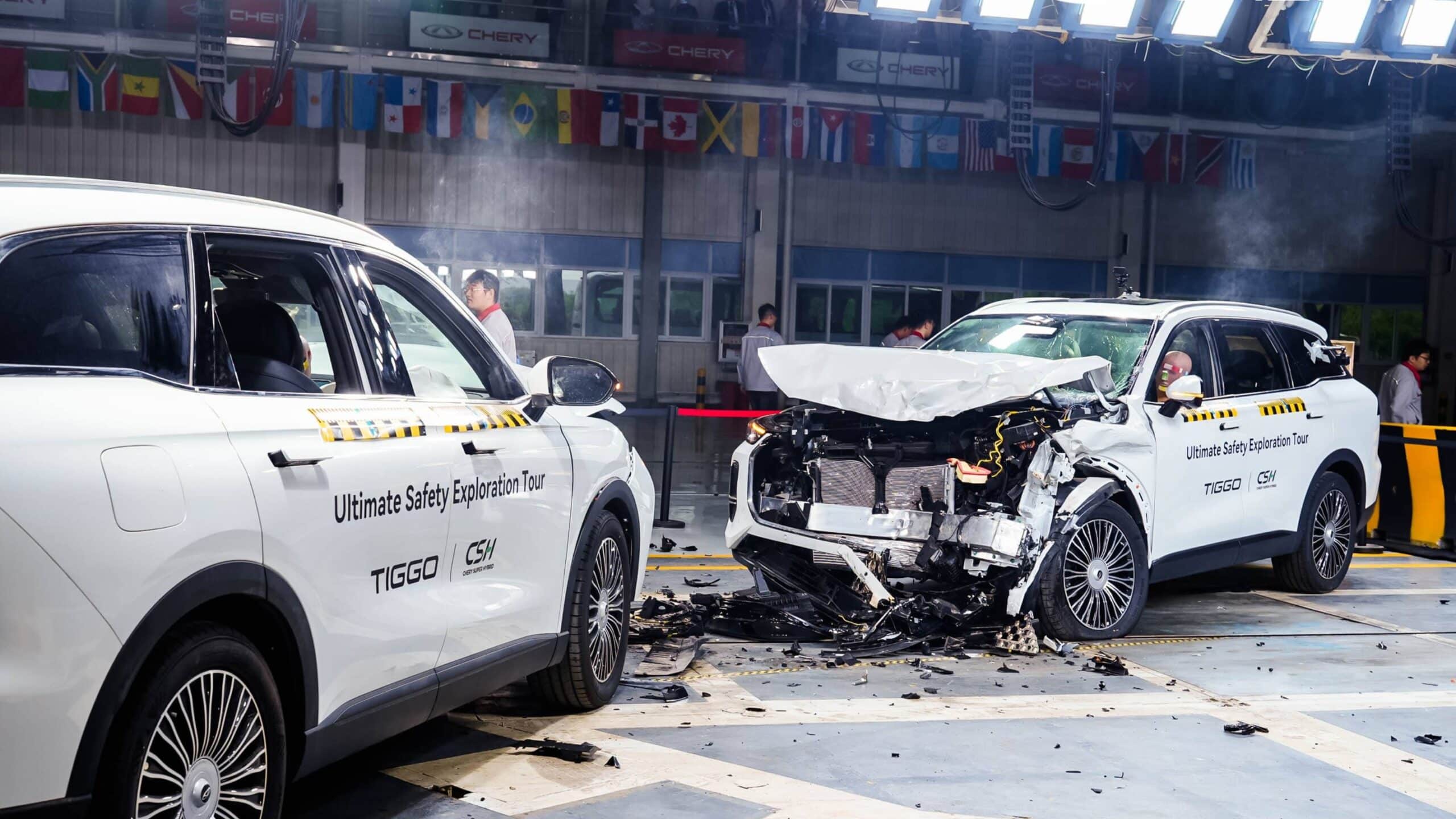 безопасность чери тигго 9, краш тест chery tiggo 9, кроссовер чери тиго