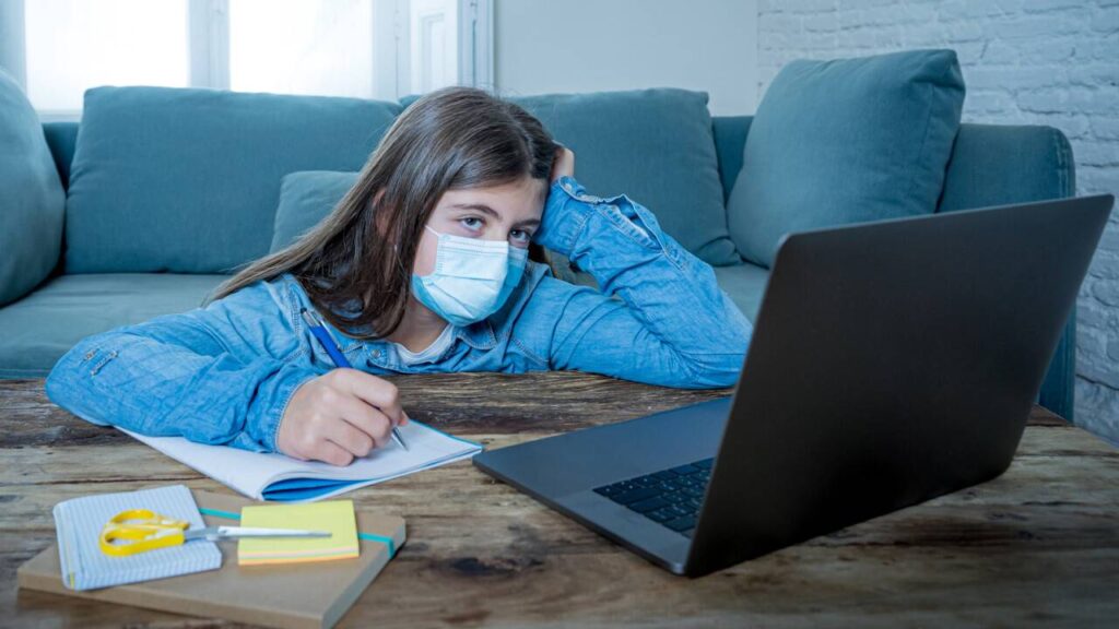 ЖРВИ ауырған оқушы 