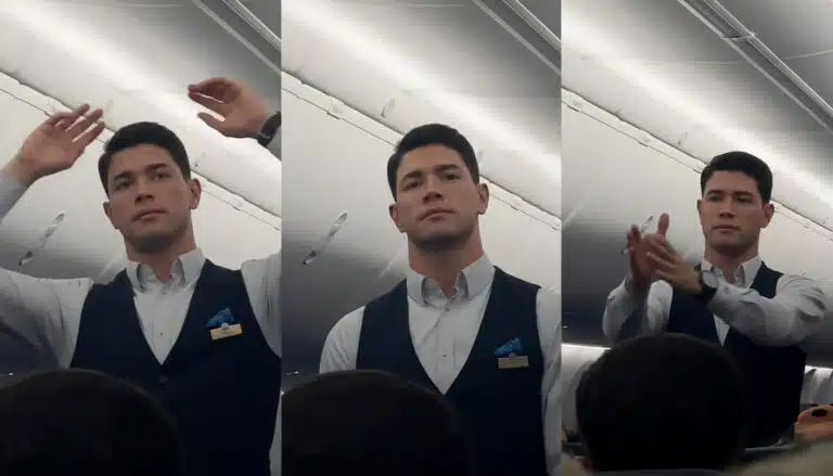 Viral video turns crew member into internet heartthrob