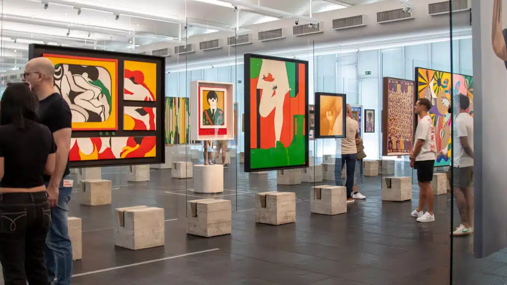 São Paulo, São Paulo, Brazil - November 15, 2025: interior of the São Paulo Museum of Art, MASP.