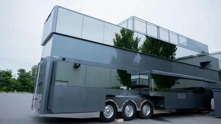 Looking for a motorhome? Explore Zenith, a $5 million two-story palace on wheels