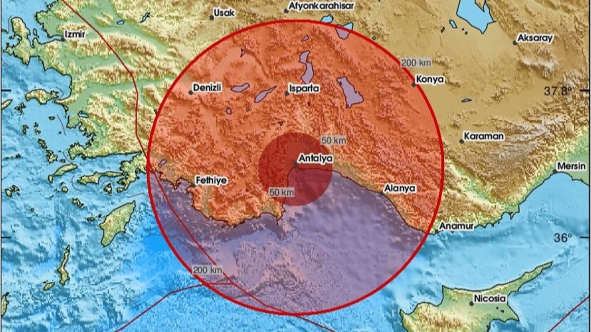 Түркия Анталья жер сілкінісі