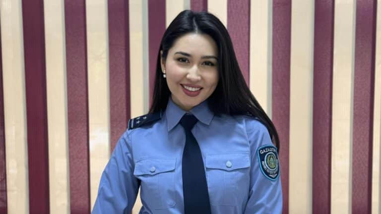 Сотрудница алматинской полиции очаровала красотой Казнет