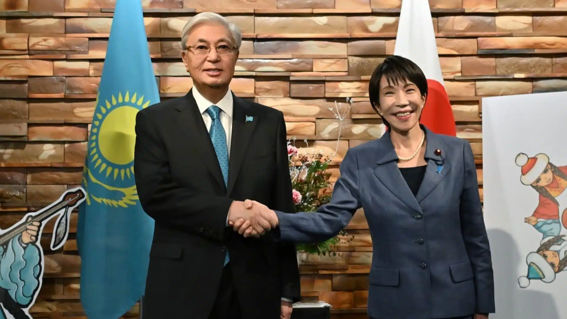 Тоқаев пен Такаичи Жапония