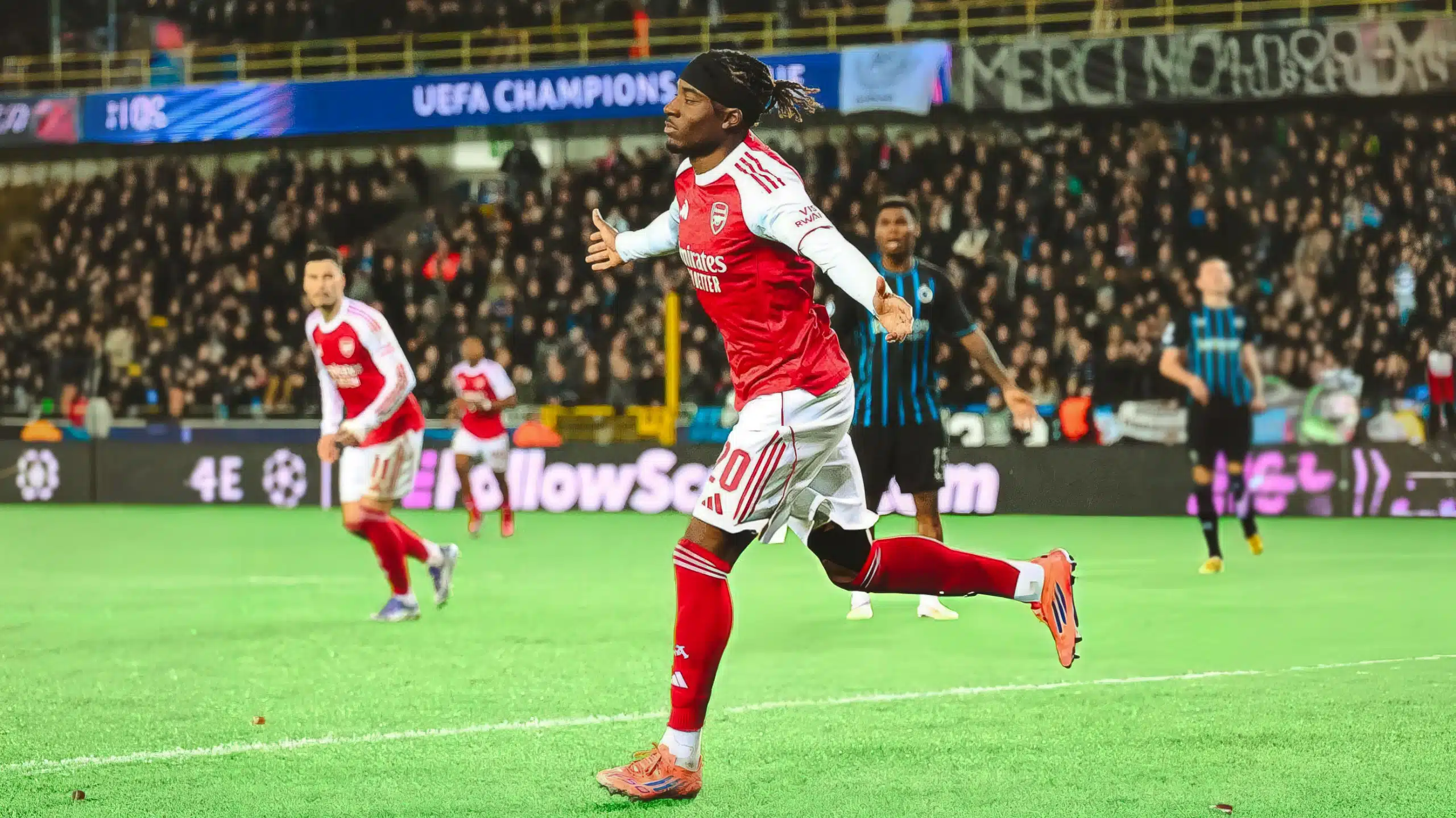 Вингер «Арсенала» Нони Мадуэке оформил дубль во вчерашнем матче Лиги чемпионов против «Брюгге». Тем самым он установил историческое достижение для игроков лондонского клуба.