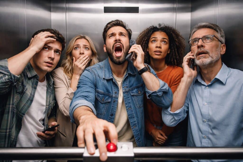 В Астане спасли 11 человек, застрявших в Новый год в лифте