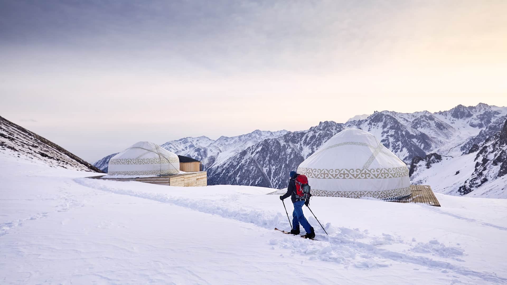 Шымбұлақ қысқы тау шаңғысы киіз үй